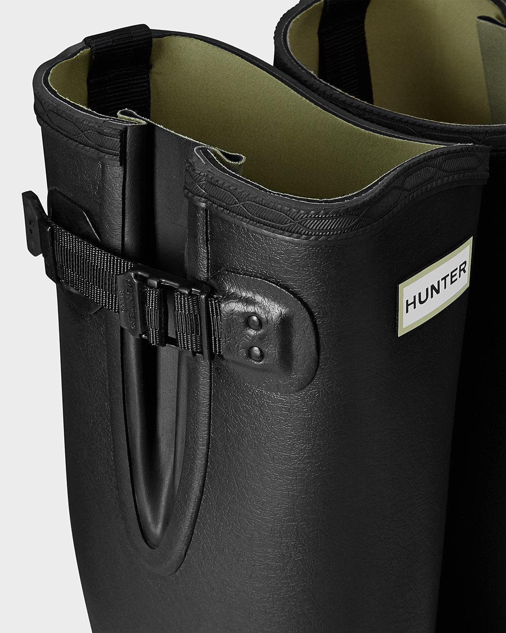 Bottes Hautes de Pluie Hunter Balmoral Adjustable 3Mm Neoprene Homme Noir ADOURZC-20